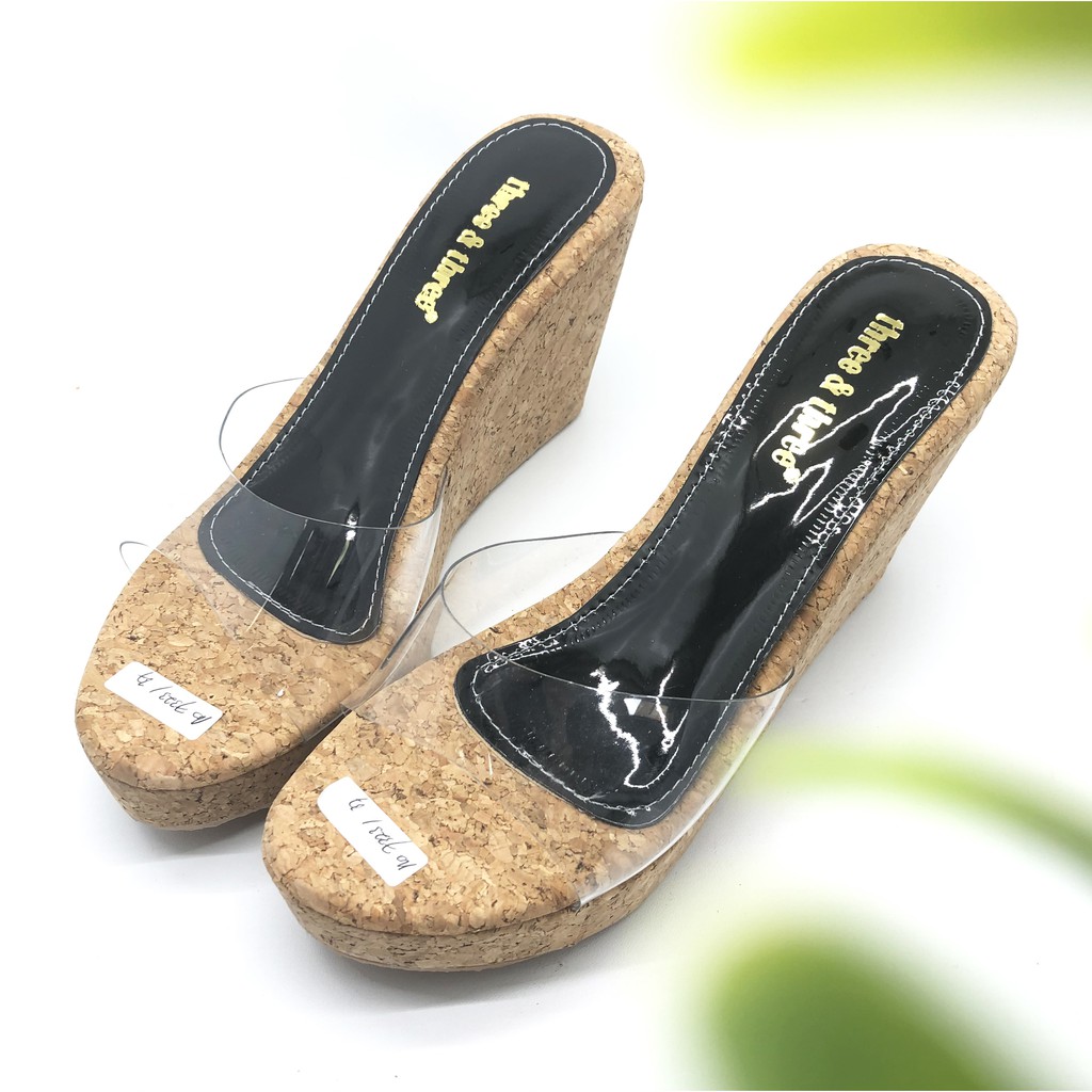 Sendal Wedges Three &amp; Three / Wedges Sandal 7323