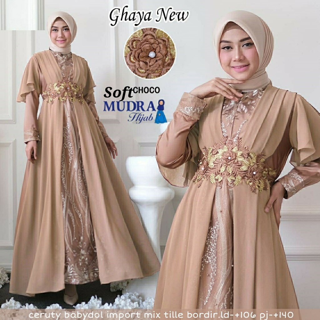 Ghaya Dress Gamis Best Seller By Mudra