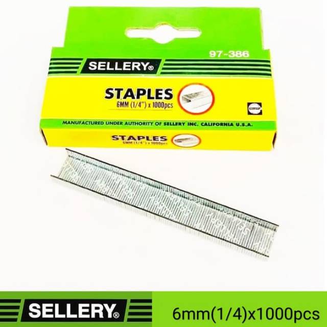 

Sellery Isi Staples/Steples 6mm 97-386