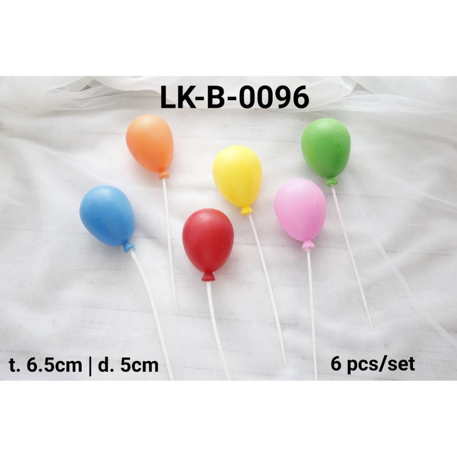 LK-B-0096 Topper kue tart lokal topper cake balon plastik