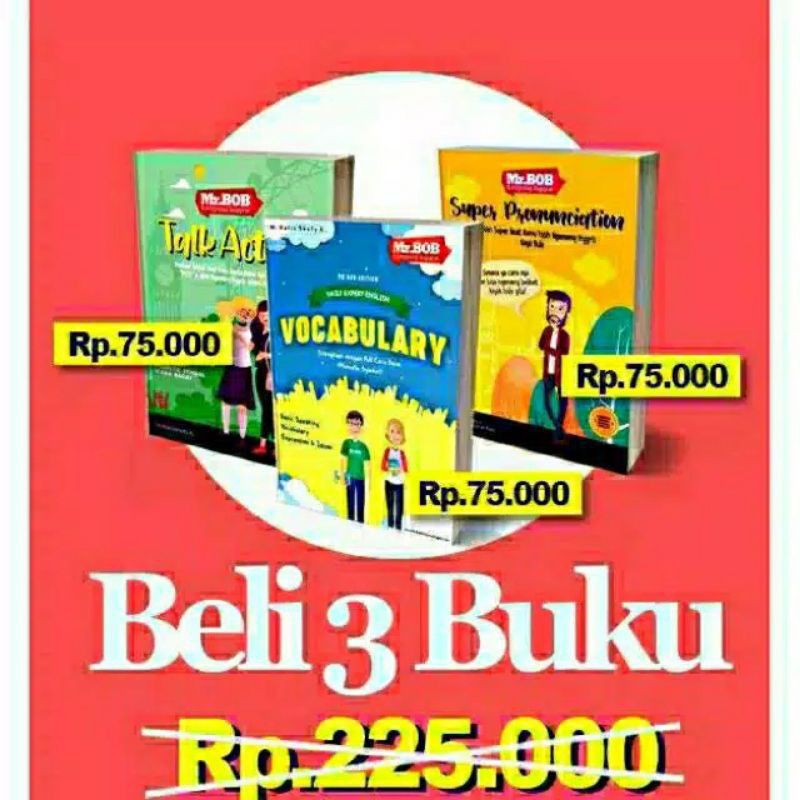 Buku bahasa Inggris mr. bob