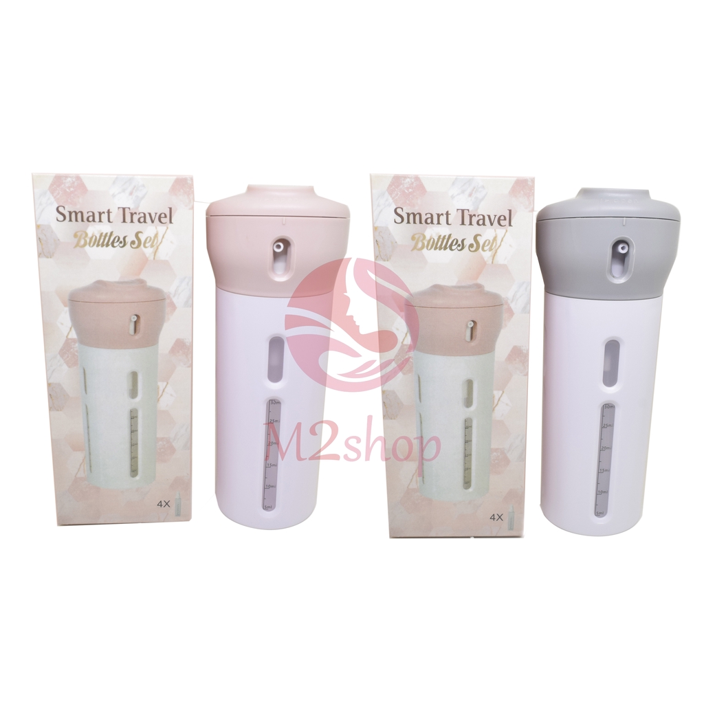 TRAVEL BOTOL DISPENSER 4 IN 1 NEW TRAVEL BOTTLE