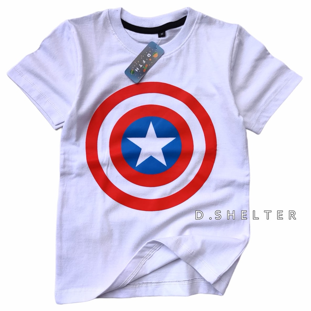 KAOS DISTRO ANAK PUTIH STAR / D.SHELTER