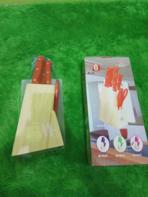 Pisau Set Warna/kitchen Knife Set/pisau Stainless Dapur