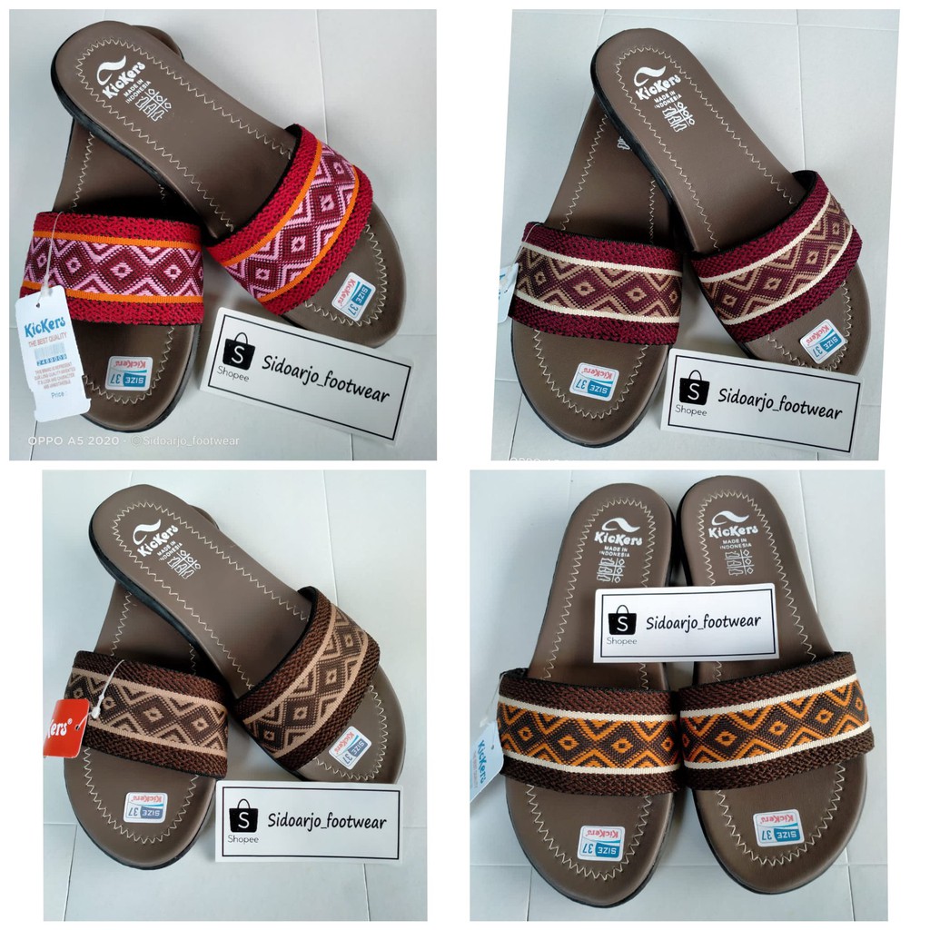 SANDAL TURKI KICKERS SANDAL SELOP WANITA TERKINI