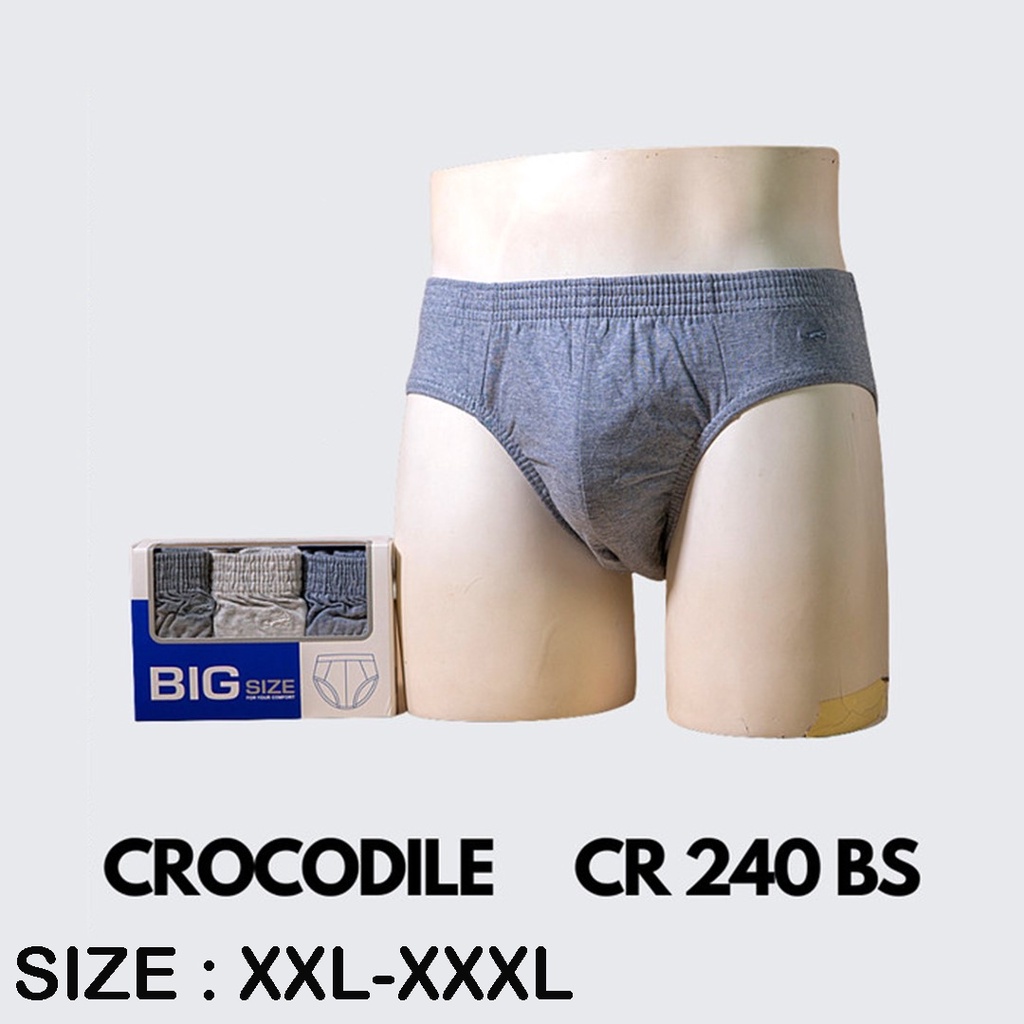 Celana Dalam Pria Crocodile Big Size CR 240 BS ISI-3 Pcs/Pack