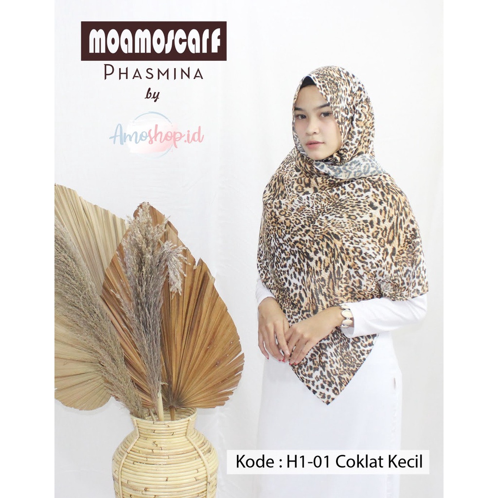 Hijab Pashmina Leopard | Jilbab Murah Motif Macan | Voal Premium Scarf