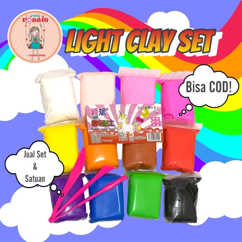 Soft Clay Slime 50gr Rossie Shop/Free bonus untuk setiap pembelian clay