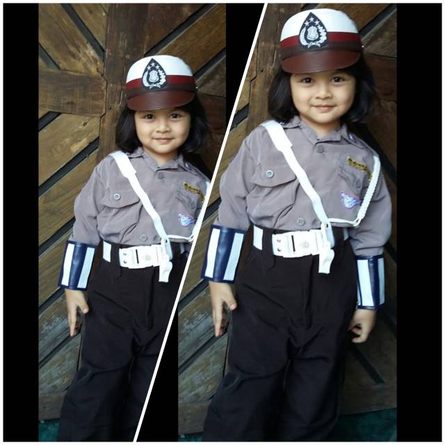  Baju  Profesi  Anak  Polisi PEREMPUAN LAKI Shopee Indonesia