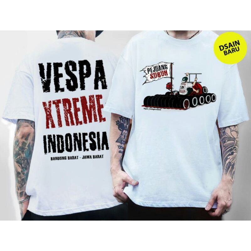 Kaos Vespa Original Geri Independent Pejuang Subuh Shopee Indonesia
