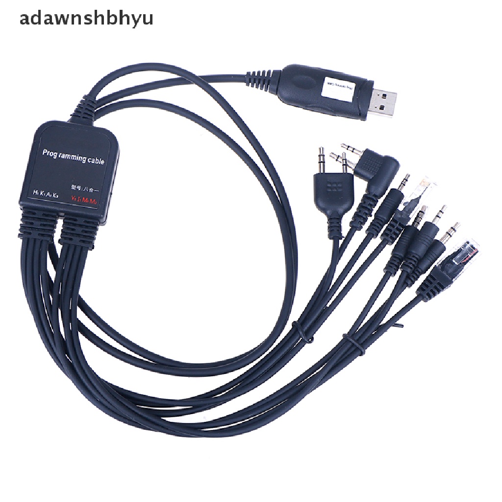 Kabel Program usb Komputer adawnshbhyu 8in1 Untuk radio Mobil walkie talkie Praktis