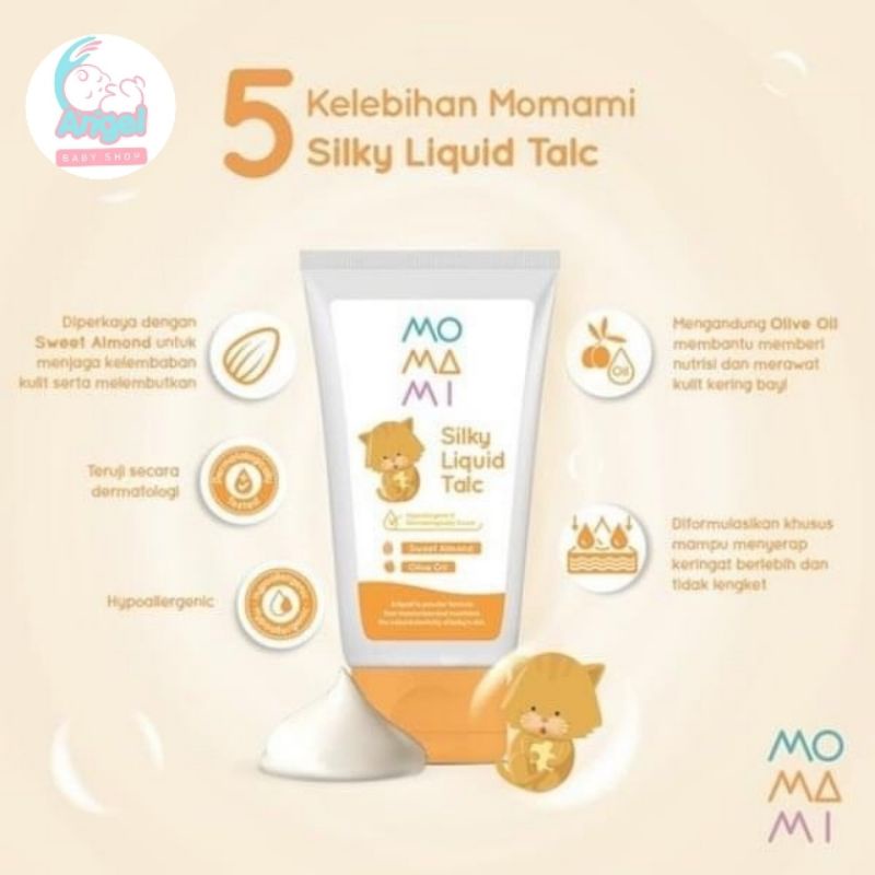 Momami Silky Liquid Talc 125ml / Bedak Cair Bayi