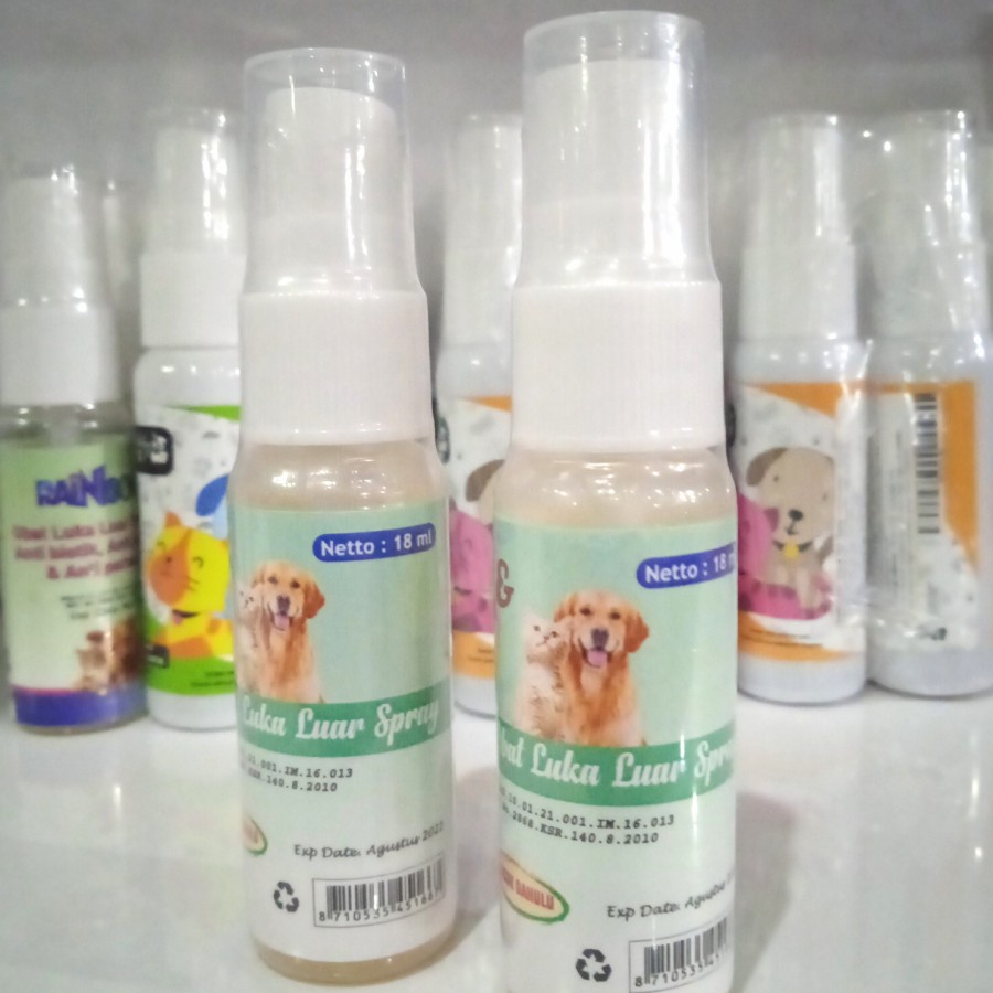 K&amp;J OBAT LUKA LUAR SPRAY 18 ML OBAT LUKA BOROK KORENG KUCING/ANJING