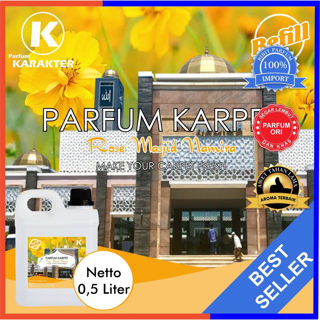 Parfum Karpet Aroma Namira | Wangi Segar &amp; Tahan Lama | Kemasan 0.5 Liter | Bisa Cod | Terlaris