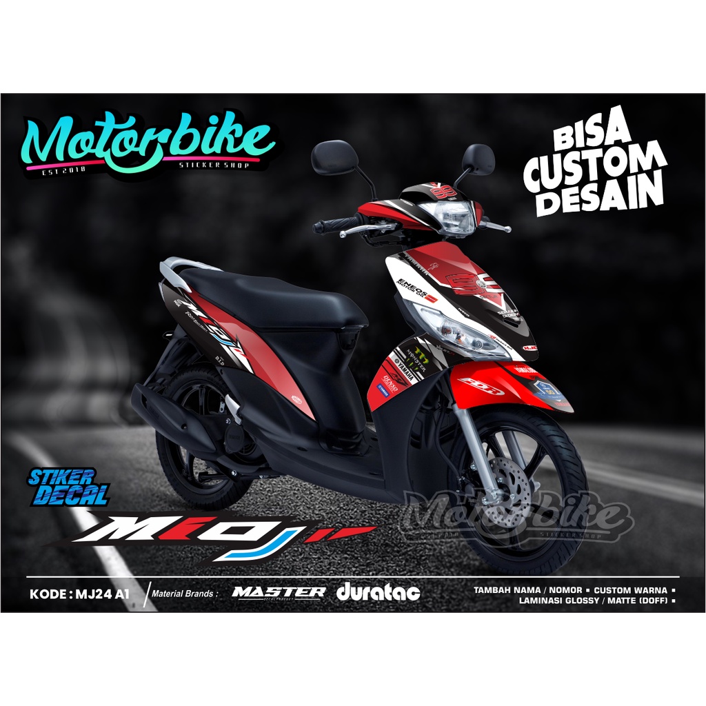 Decal Sticker Yamaha Mio J Fullbody - Sticker Decal Mio J - Decal Sticker Mio J - MJ