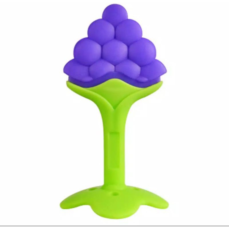 LYSASHOP - GIGITAN BAYI MAINAN TEETHER BENTUK JERAPAH BUAH - BUAHAN dan SIKAT GIGI PISANG-GRAPE