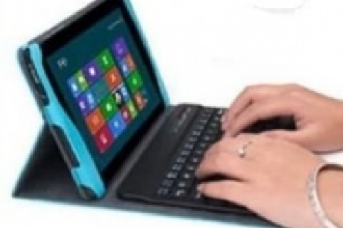 Wireless Bluetooth Keyboard Bluetooth Rechargeable KM78D Windows Android Baterai Tanam Sz 20x12.5 CM-1