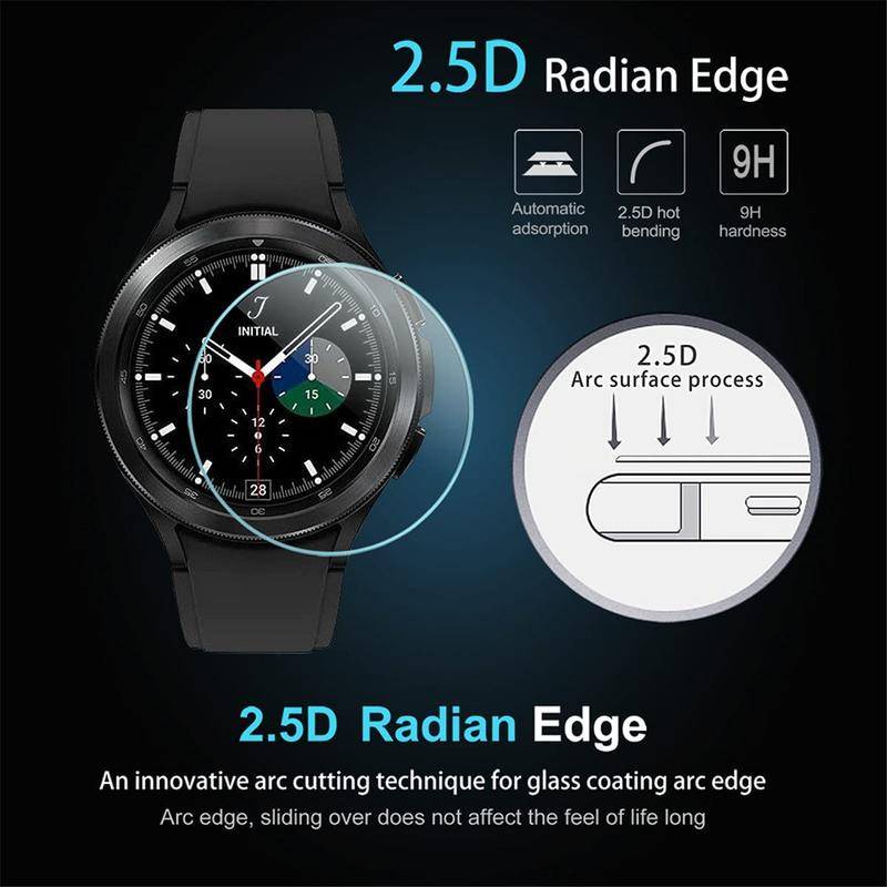 Pelindung Layar Tempered Glass HD 44mm 40mm 46mm 42mm Untuk Samsung Galaxy Watch 4