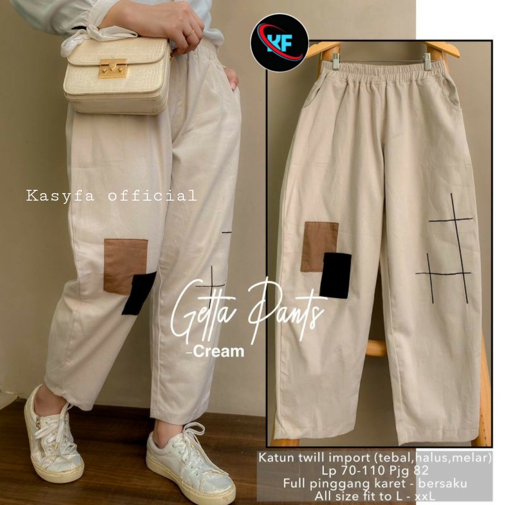 GETTA BAGGY KATUN TWILL WANITA