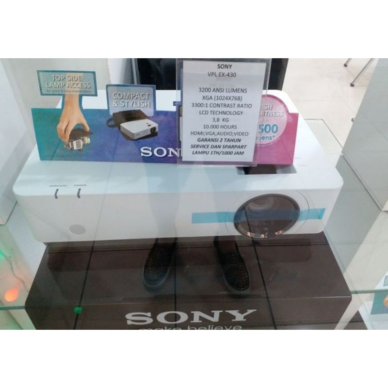 SONY VPLEX430 Proyektor, 3LCD, XGA 3200 Lumens, Garansi Resmi