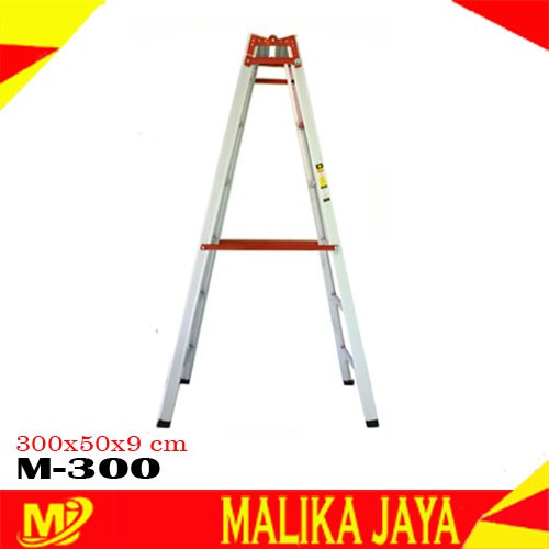 Malika Jaya Tangga Lipat Alumunium Merk MASTAH 2 Meter
