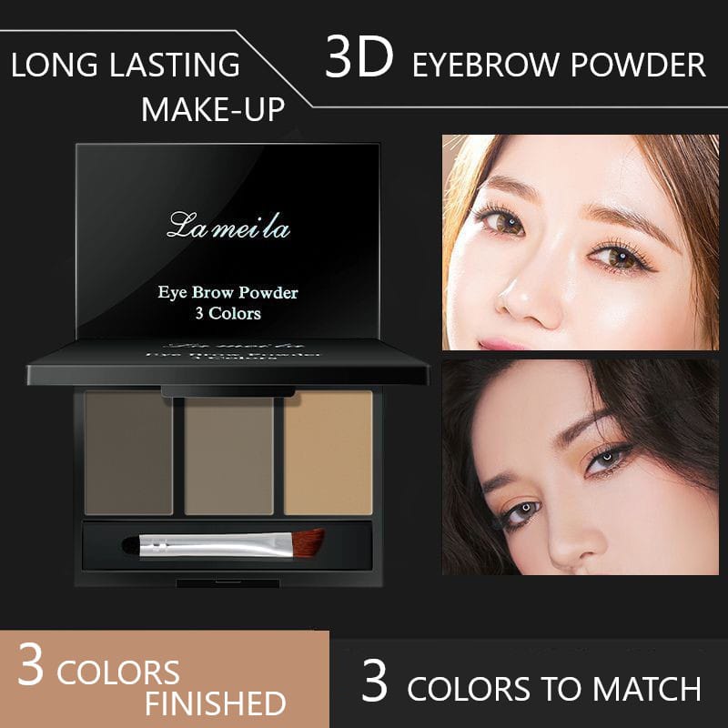 LAMEILA 3605 EYEBROW POWDER 3 COLORS BEDAK ALIS 3 WARNA