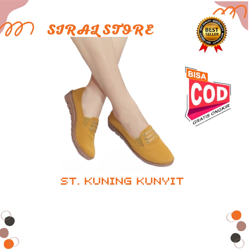 Sepatu Slip On Wanita Real Pict Cantik Murah | Sepatu Slip On Wanita Siral