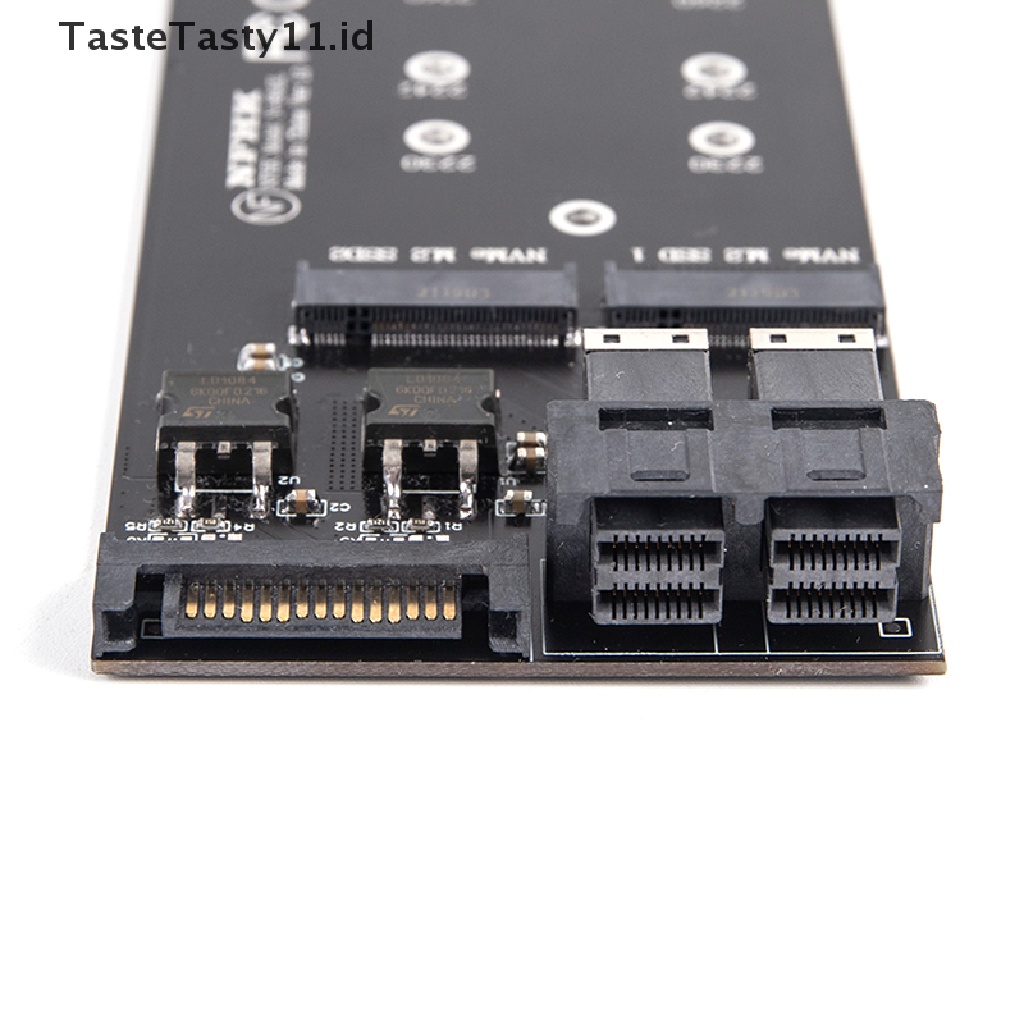 Kartu Adapter SSD Dual SFF-8643 U.2 Ke NVMe M.2 NGFF Untuk Motherboard