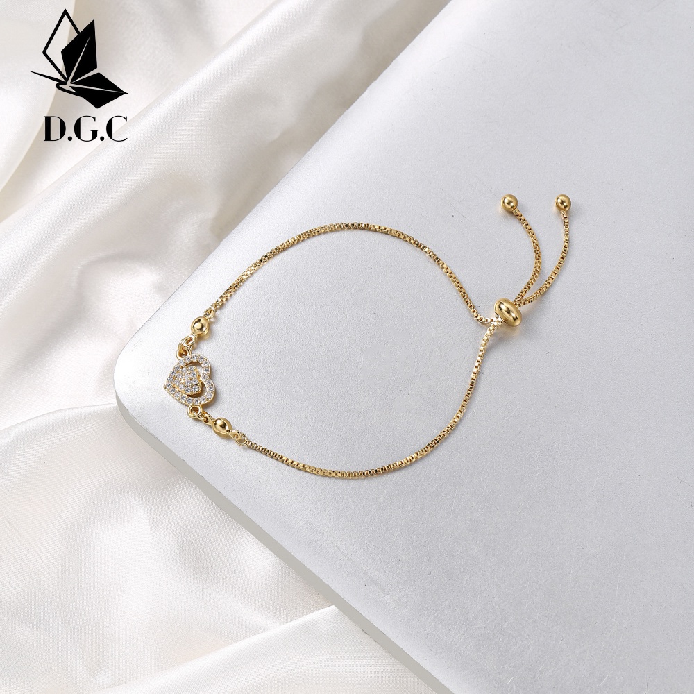 ✅D.G.C✨COD Baru Wanita Gelang Titanium Steel Tidak Berkarat Sederhana Import Grosir Murah Aksesoris Fashion D819