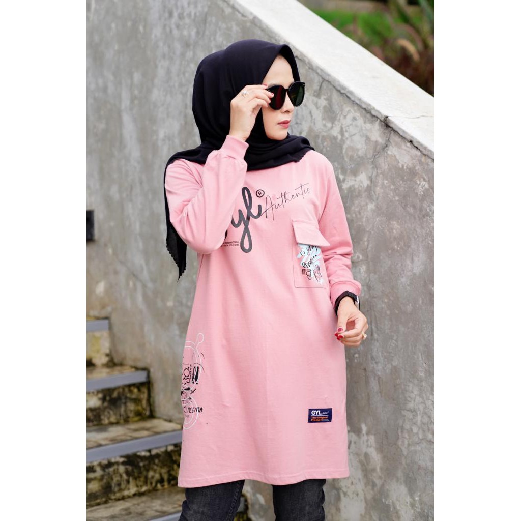 KAOS GYL MIDI TUNIK PREMIUM By GYL AUTHENTIC ORIGINAL