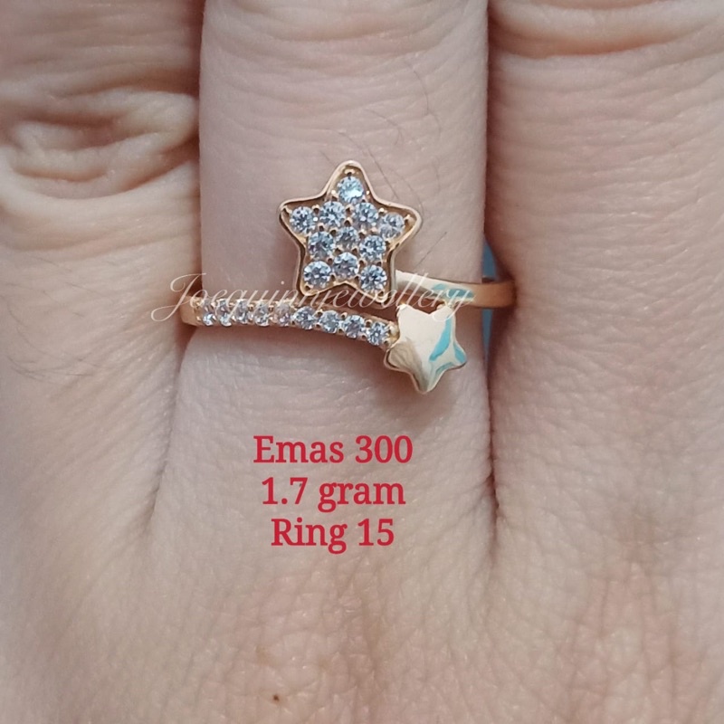 cincin emas 300 model bintang