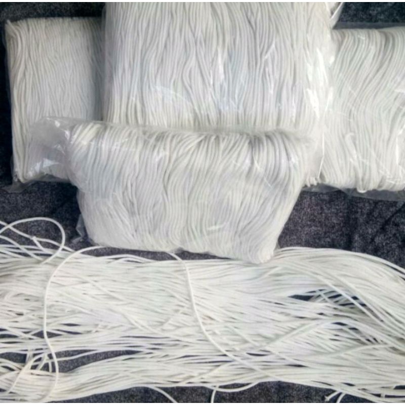 

HJK TALI KUR POY (1kg) 1000 Gram 3mm Putih Ratusan Meter. Rope Cord