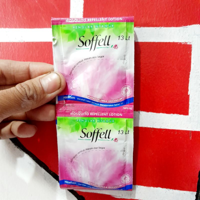 penolak nyamuk soffell sofel sachet isi 12 pcs