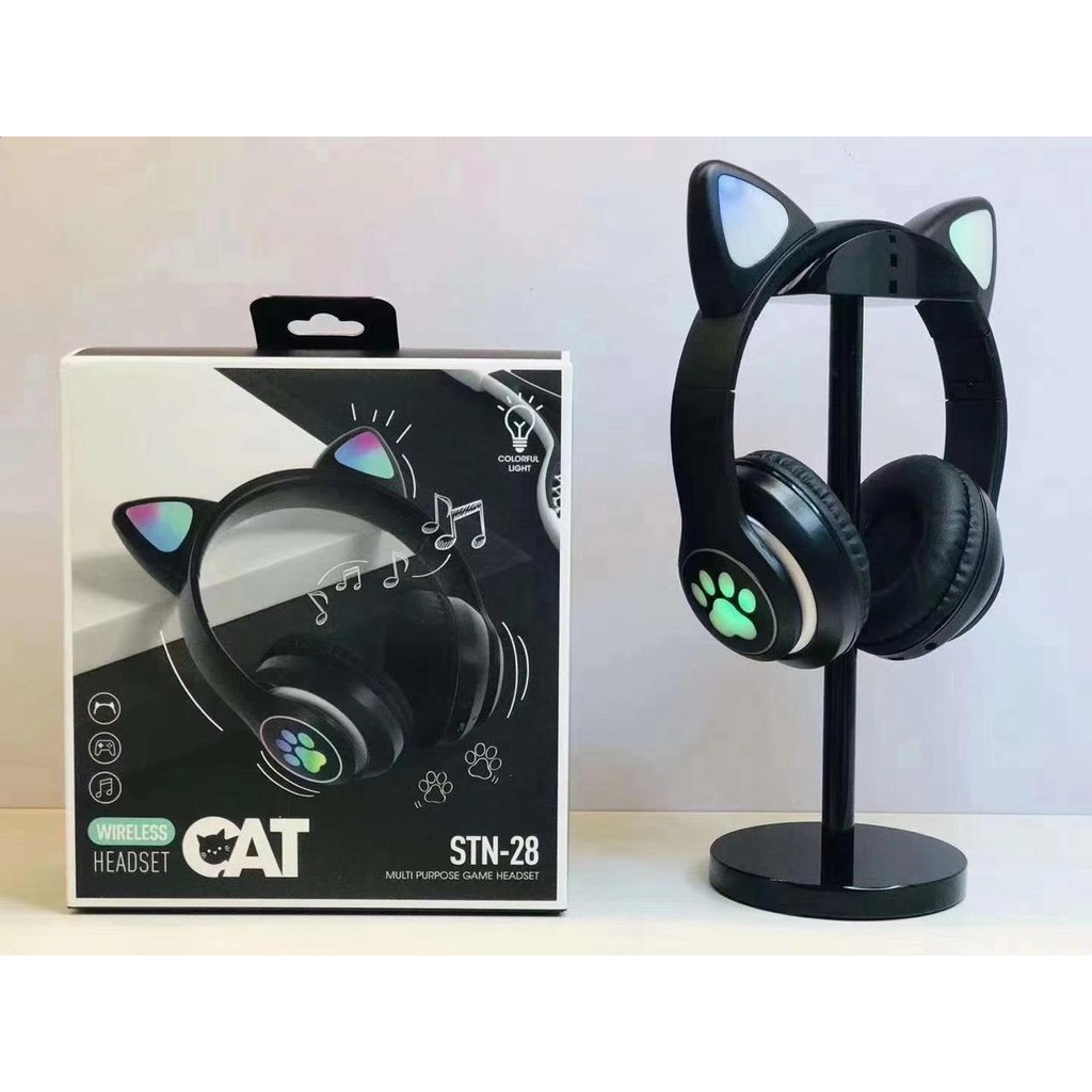 Cat Ear Headphone STN-28 Wireless Bluetooth LED light