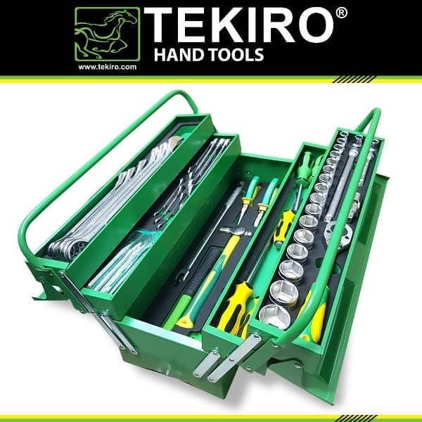 Jual Tekiro Mechanic Tool Set Mekanik Toolbox Perkakas Set Besi 66