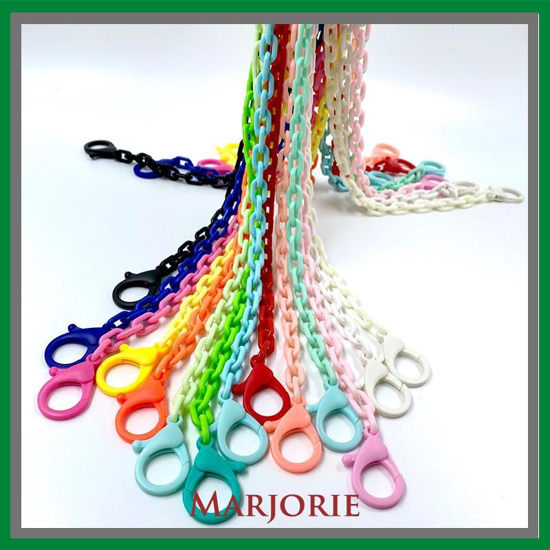 lanyard klip topeng gaya korea yang dapat disesuaikan rantai warna lanyard non-slip-MJD