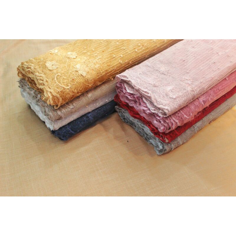 Kain tulle / tule / tile pearl glitter