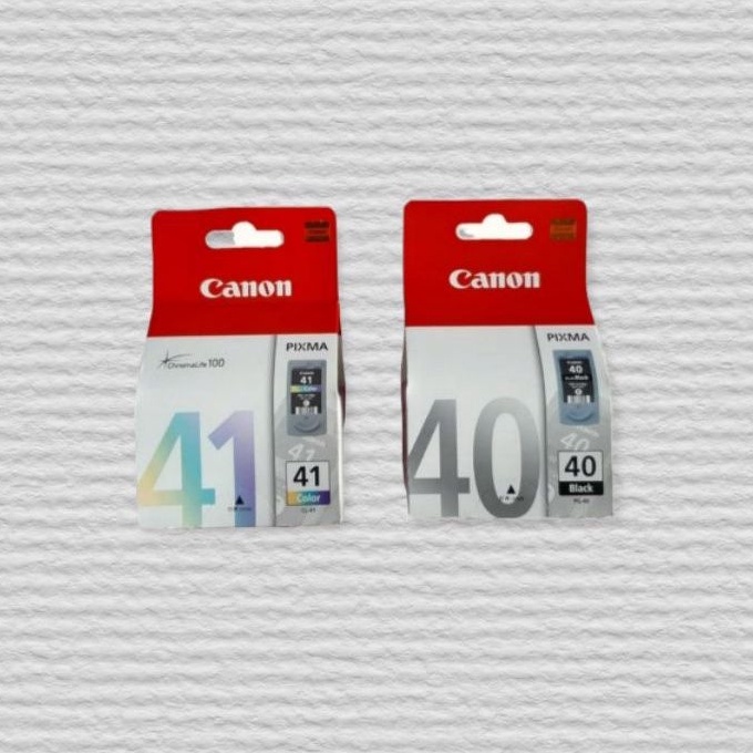 Paket 1 set Tinta Canon PG-40 Black + CL-41 Colour Original