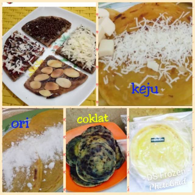 

Roti maryam / roti canai ori keju coklat