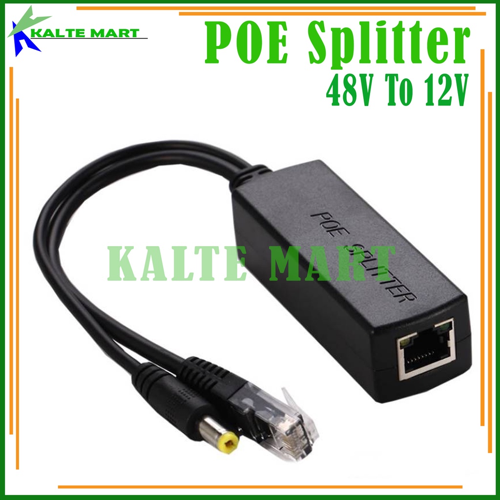 POE Splitter 48V to 12V.2A For IP Camera / POE Switch CCTV