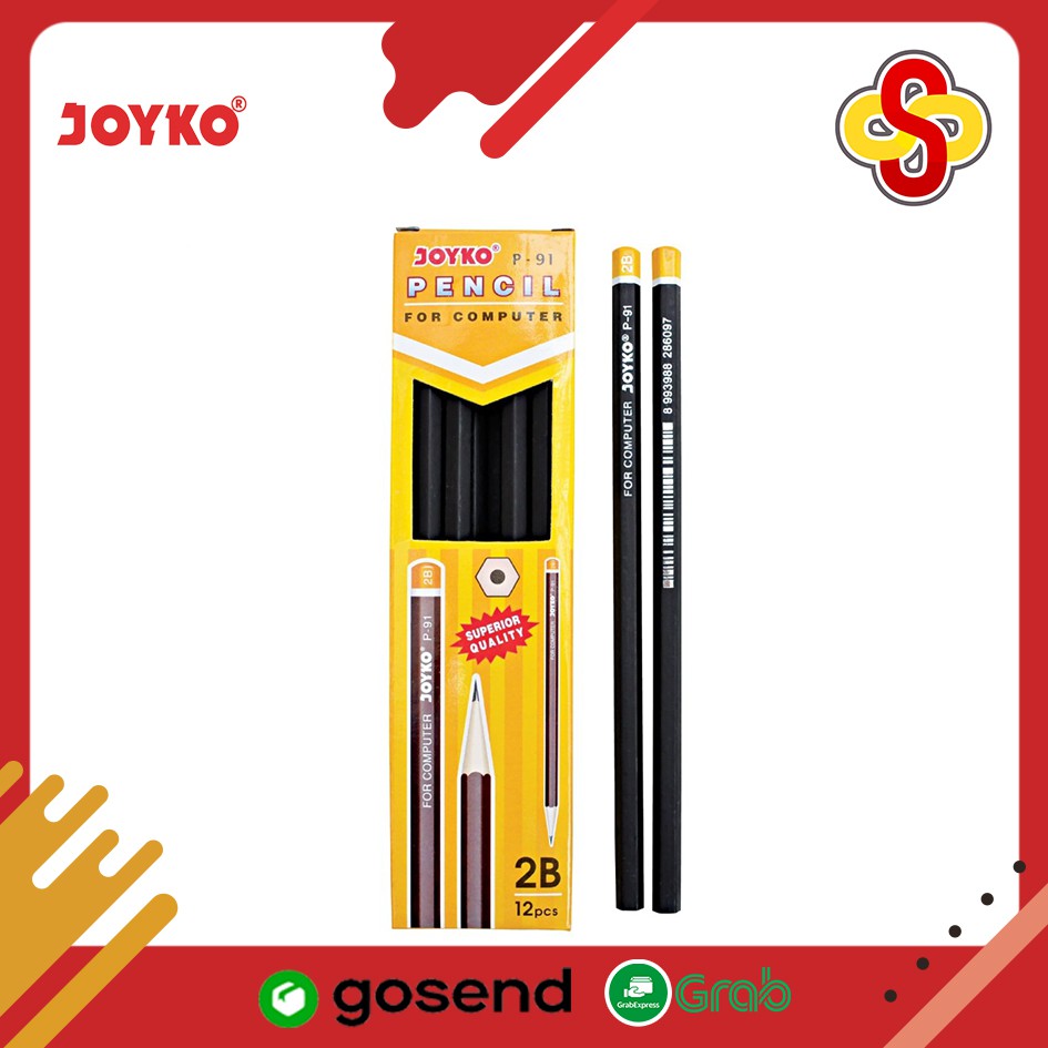 Pencil / Pensil Joyko P-91 2B Isi 12 pcs