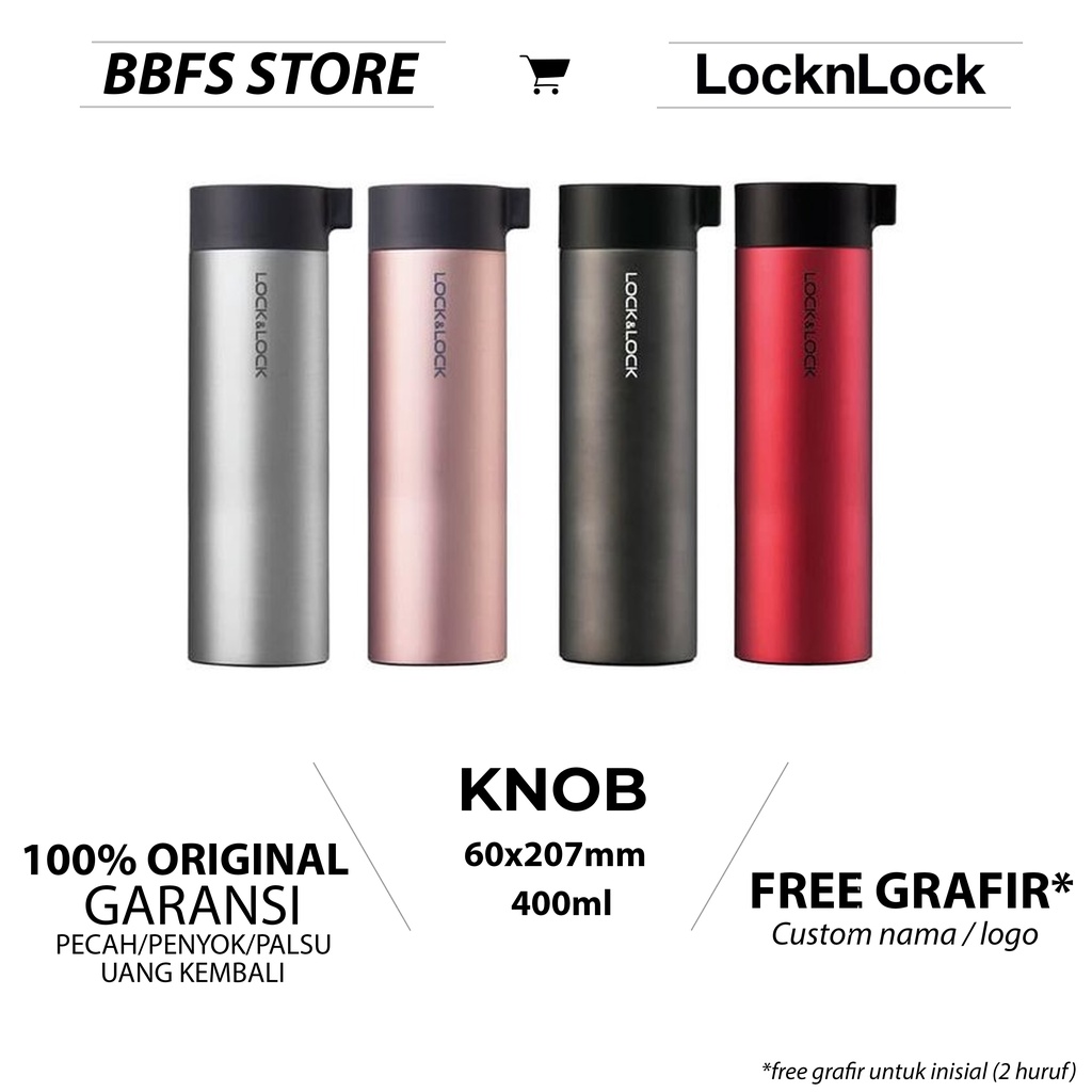 Lock n lock Knob Tumbler 400ml / botol minum termos lock&amp;lock hot n cool