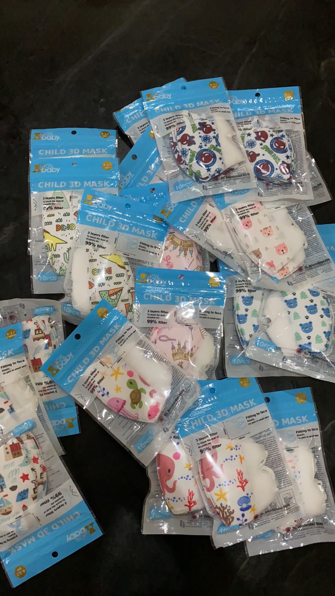 Masker Anak Kids Duckbill Motif 3ply Surgical Mask 4-12 Th - Ready Stock