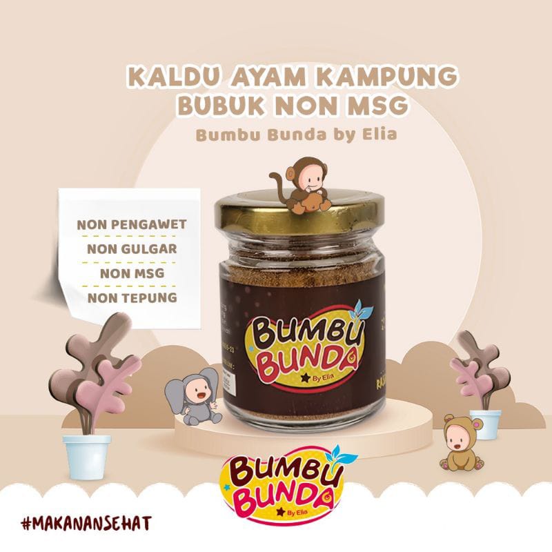 Bumbu Bunda Rasa Ayam Kampung | Kaldu Mpasi Bayi | Non msg 50g