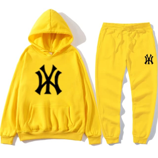 NY Hoodie Sweat Pant II Setelan Jogger Panjang + Jumper Hoodie Print NY ( Pria &amp; Wanita )