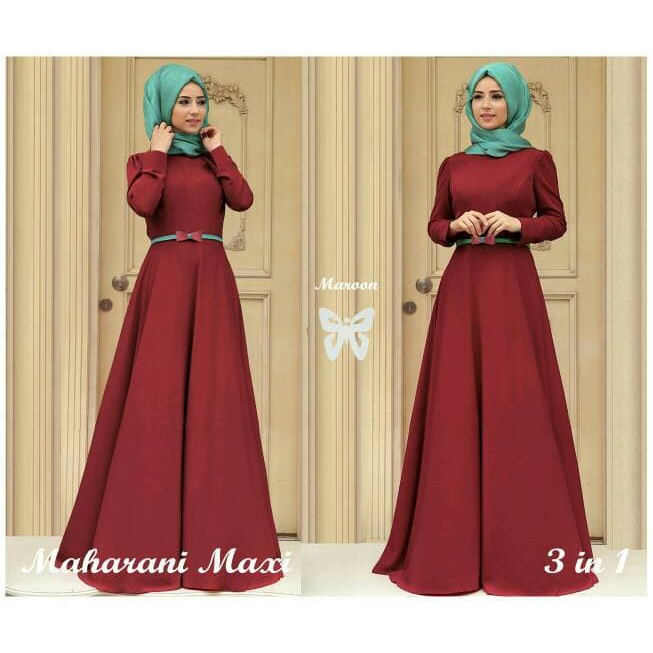 Hijab Maxi Maharani - Hijau Tosca