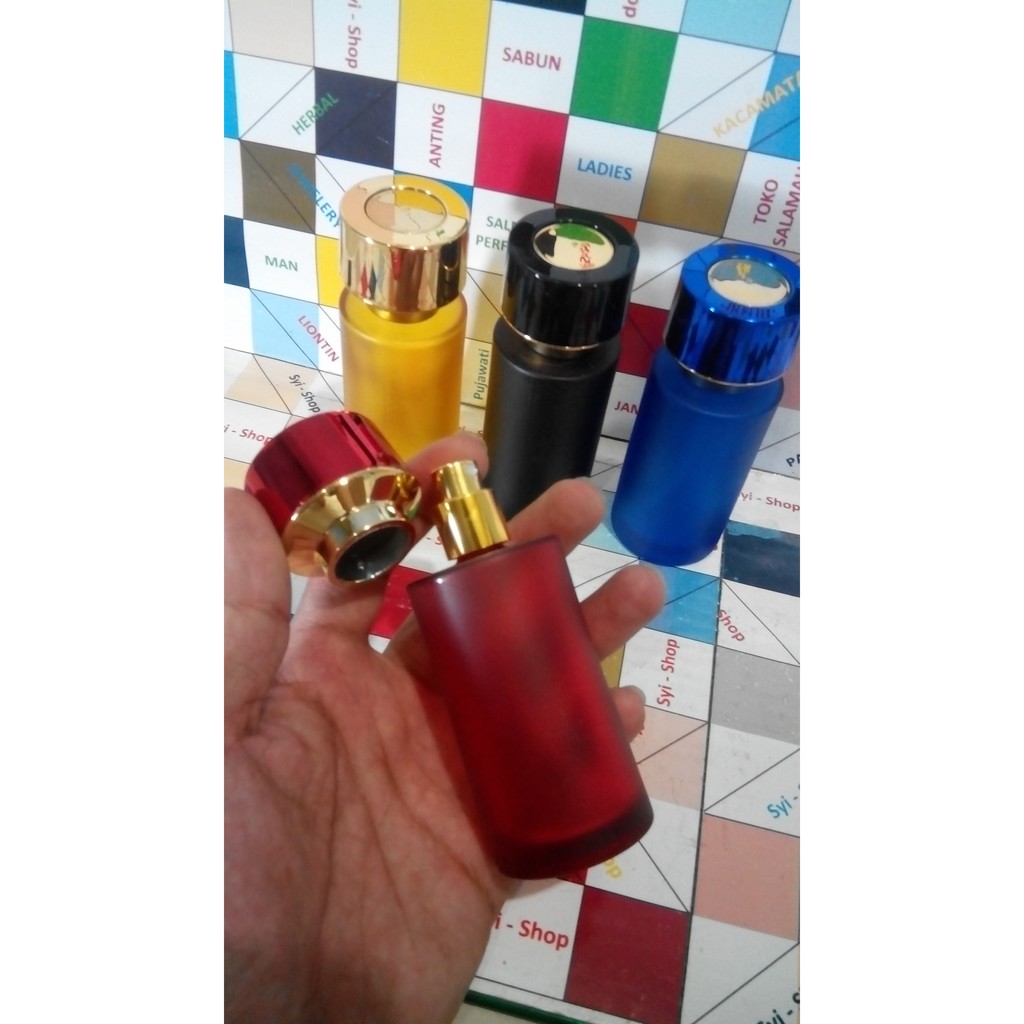 Botol Parfum Spray 50 ml Kaca Warna