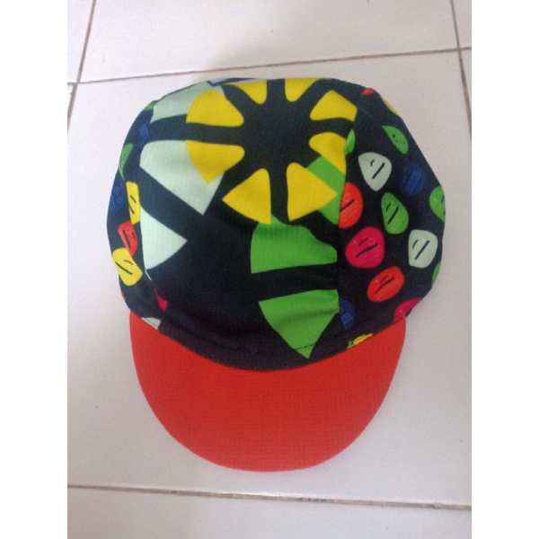 cycling cap topi printingan topi sepeda lipat