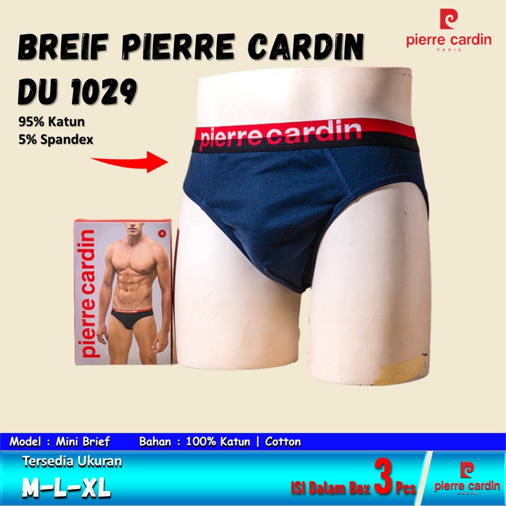 Celana Dalam Pria PIERRE CARDIN  PC 1029 ISI-3 PCS Bahan Katun