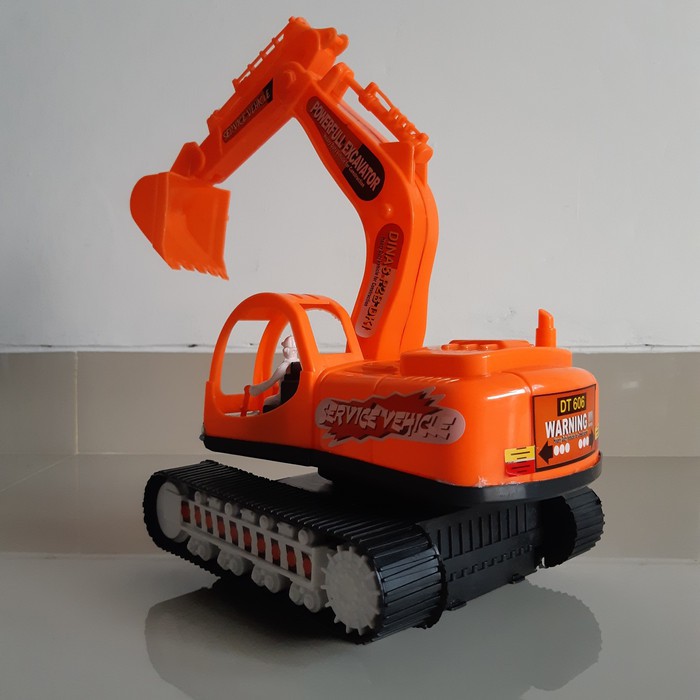 Mainan anak mobil mobilan truk Excavator - truck beko  DT606